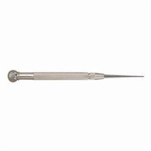Starrett® 70AX Pocket Scriber with 2-3/8 in Tungsten Carbide Point, Tungsten Carbide Taper Tip, Knurled Grip Handle, 5-1/8 in L