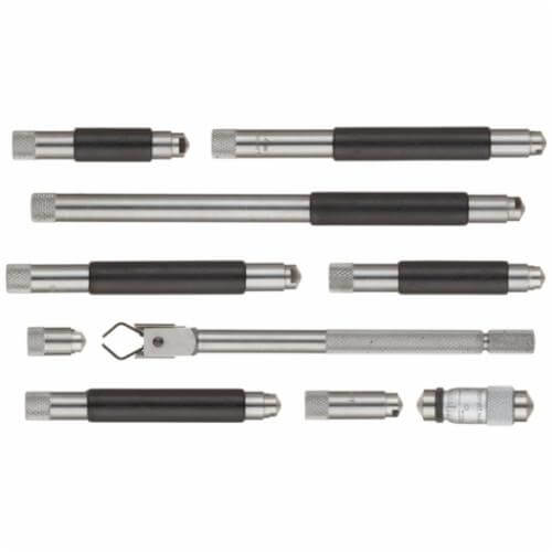Starrett® 823BZ Tubular Inside Micrometer, 1.5 to 12 in, Graduations: 0.001 in, Steel