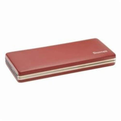 Starrett® 943 Deluxe Padded Fitted Protective Case, Steel/Vinyl, Red