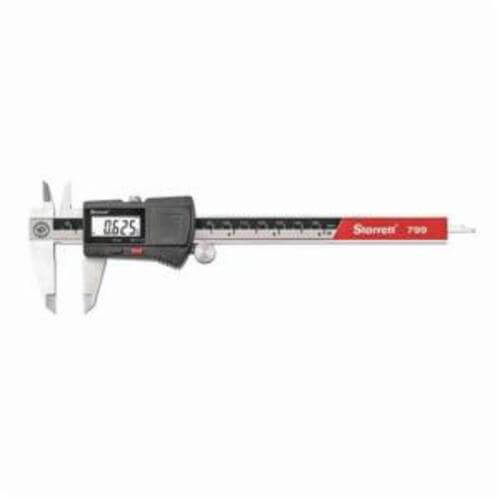 Starrett® EC799A-6/150 EC799 Global Series® Electronic Digital Caliper, 0 to 6 in, Graduations 0.0005 in, 5/8 in ID, 1-1/2 in OD