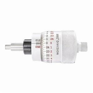 Starrett® T468XSP-1 68 Series Direct Reading Large Micrometer Head, 0 to 1 in, Graduations: 0.0001 in, Carbide Tip, Satin Chrome