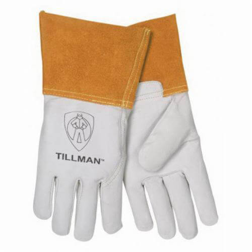 Tillman™ 1328 Welding Glove, 4 in, Premium Grade, Goat Skin Leather, Unlined, Heat Resistant, Pearl