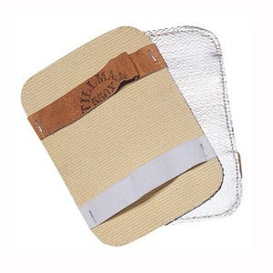 Tillmanâ„¢ 550X Backhand Pad, Tan, 7-1/2 in H x 5-1/2 in W, Aluminized Rayon Top Bottom