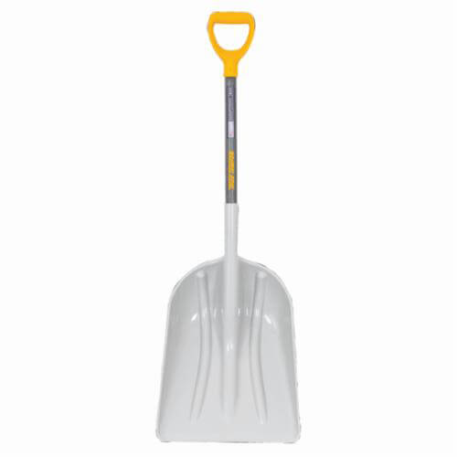 True Temper® 1680700 Scoop Shovel, ABS Poly Blade, 27 in Handle Length, Hardwood Handle