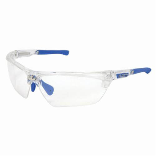 MCR Safety DM1320PF Dominator™ DM3 Premium Dual Lens Safety Glass, MAX6™ Anti-Fog, Clear Lens, Clear, Polycarbonate Frame, ANSI Z87+, MIL-PRF-31013