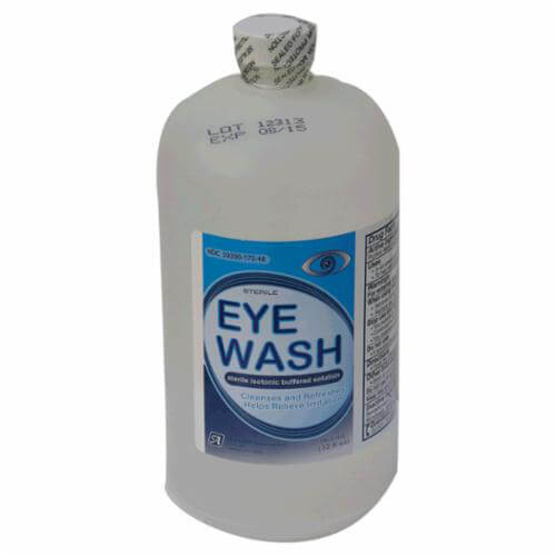 Radians® VisionAid™ 01024 Quick-Pour Eyewash Refill, 32 oz Bottle, For Use with 01022 and 01023 Eyewash Station