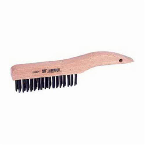Weiler® Vortec Pro® 25100 Scratch Brush, 5 in Brush, 10 in L x 1 in W Block, 1 in L Steel Trim, 10.75 in Brush Length