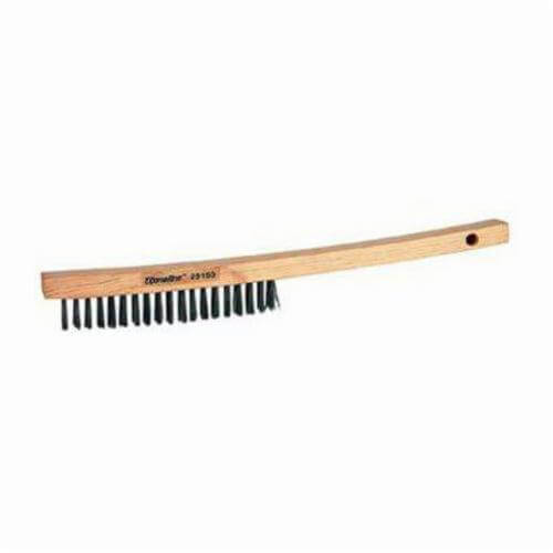 Weiler® Vortec Pro® 25150 Hand Wire Scratch Brush, 6 in Brush, 13-1/2 in L x 1 in W Block, 1 in L Steel Trim