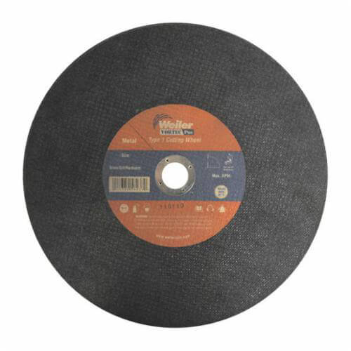 Weiler® 56239 Vortec Pro® Wolverine® Large Cut-Off Wheel, 12 in dia x 3/32 in Thick, 1 in Center Hole, A46T Grit