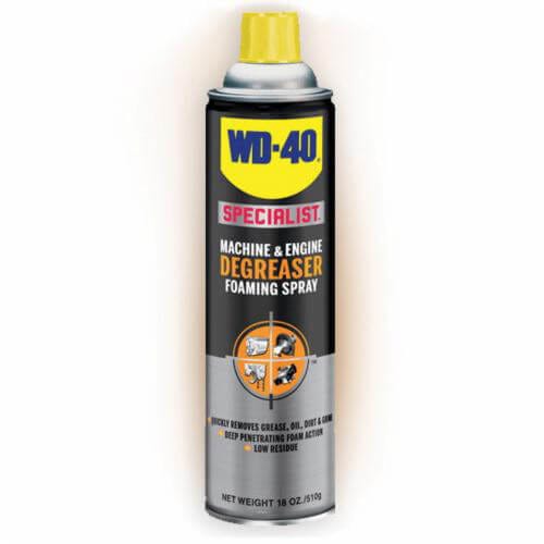 WD-40® 300070 Specialist® Degreaser Foaming Spray, 18 oz Aerosol Can, Liquid, Clear Glass, Citrus