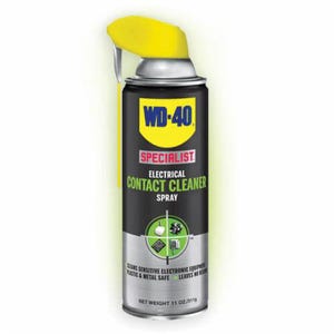 WD-40® 300080 Specialist® Electrical Contact Cleaner Spray, 11 oz Aerosol Can, Liquid, Clear Glass, Hydrocarbon