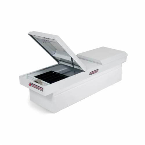 Weather Guard® 125-3-01 Full Standard Cross Box, 17-7/8 in H x 20 in W x 71-1/2 in D, 11.3 cu-ft, Brite White