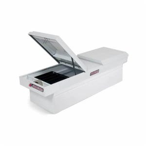 Weather Guard® 125-3-01 Full Standard Cross Box, 17-7/8 in H x 20 in W x 71-1/2 in D, 11.3 cu-ft, Brite White