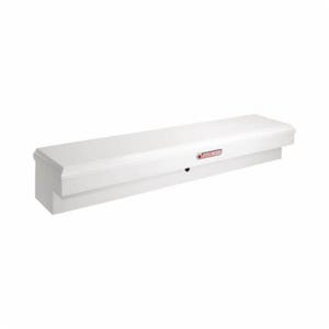 Weather Guard® 166-3-01 Super Lo-Side Box, 13-7/8 in H x 18-1/8 in W x 87-7/8 in D, 9.2 cu-ft, Brite White