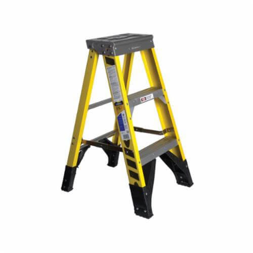 Werner® 7303 Type IAA Single Sided Step Ladder, 3 ft H Ladder, 375 lb Load, 2 Steps