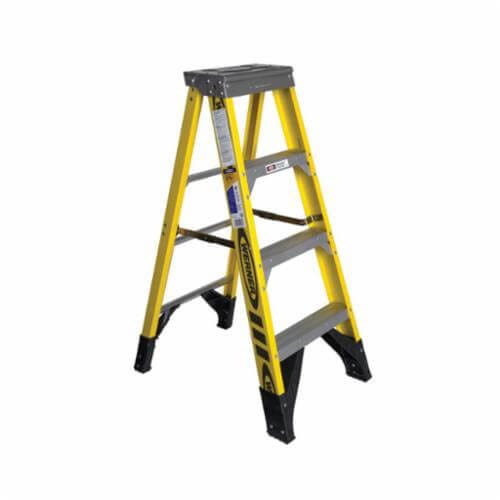 Werner® 7304 Type IAA Single Sided Step Ladder, 4 ft H Ladder, 375 lb Load, 3 Steps