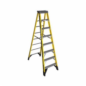 Werner® 7308 Type IAA Single Sided Step Ladder, 8 ft H Ladder, 375 lb Load, 7 Steps