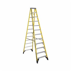 Werner® 7312 Type IAA Single Sided Step Ladder, 12 ft H Ladder, 375 lb Load, 11 Steps