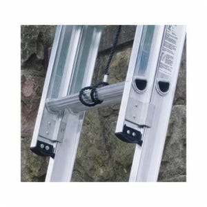 Werner® D1540-2 D-Rung Multi-Section Extension Ladder, 40 ft OAL, 300 lb Load, 12 in Adjustable Increments, Aluminum, Type Ia