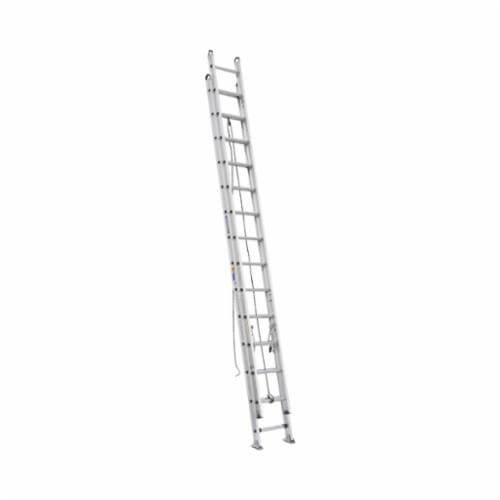 Werner® D528-2 D-Rung Multi-Section Extension Ladder, 28 ft OAL, 375 lb Load, 12 in Adjustable Increments, Aluminum, Type IAA