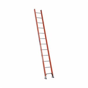 Werner® D6212-1 Type IA Duty Single Section Straight Ladder, 12 ft H x 19 in W, 300 lb Load, 12 ft Top Step