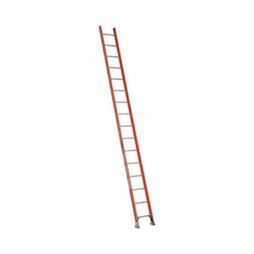 Werner® D6216-1 Type IA Duty Single Section Straight Ladder, 16 ft H x 19 in W, 300 lb Load, 16 ft Top Step