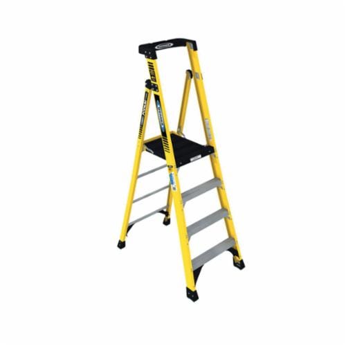 Werner® PD7304 Podium Ladder, 6 ft Ladder, 375 lb Load, 4 Steps, Type IAA