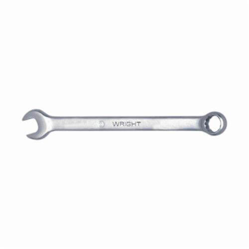 WrightGrip™ 1140 Flat Stem Combination Wrench, 1-1/4 in, 12 Points, 15° Offset, 16-13/16 in OAL, Satin, ASME B107.100