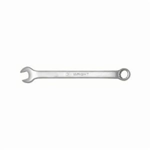 WrightGrip™ 11-19MM Flat Stem Combination Wrench, 19 mm, 12 Points, 15° Offset, 255.24 mm OAL, Alloy Steel, ASME B107.100
