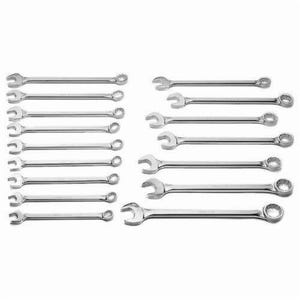 WrightGripâ„¢ 730 Combination Wrench Set, 16 pc, 1-5/16 to 2-1/2 in