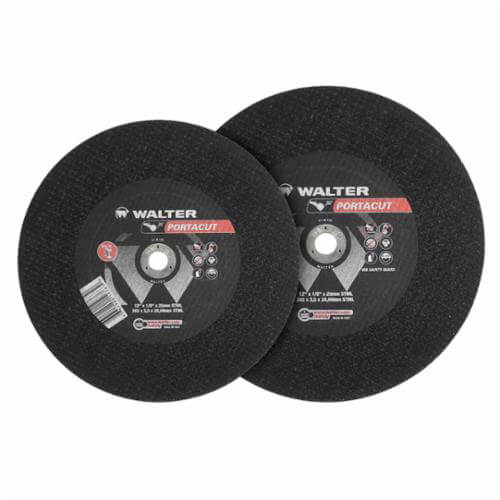 Walter Surface Technologies Portacut™ 11A141 Cut-Off Wheel, 14 in dia x 1/8 in Thick, 20 mm Center Hole, A24 Grit
