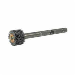 Weiler® 17208 Nylox® Bore-Rx™ Crosshole Wheel Brush, 1 in dia Brush, 3/4 in W Face, 0.026 in dia Crimped/Round Filament/Wire