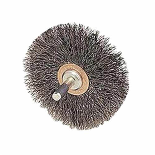Weiler® 17617 Conflex Wheel Brush, 3 in dia Brush, 1/2 in W Face, 0.014 in dia Crimped Filament/Wire