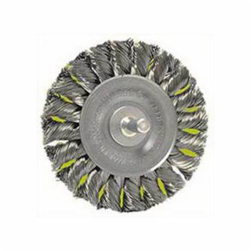 Weiler® 17684 Wheel Brush, 3-1/4 in dia Brush, 3/8 in W Face