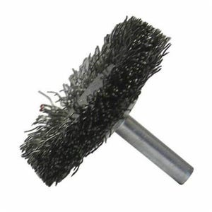 Weiler® 17912 Concave Wheel Brush, 2-1/2 in dia Brush, 0.014 in dia Crimped Filament/Wire