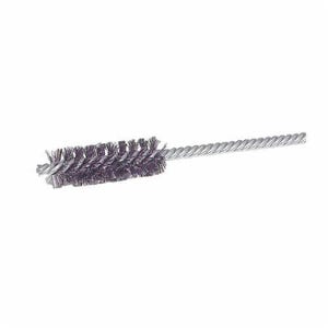 Weiler® 21114 Power Tube Brush, 1 in dia x 2-1/2 in L, 5-1/2 in OAL, 0.006 in dia Filament/Wire, Steel Fill