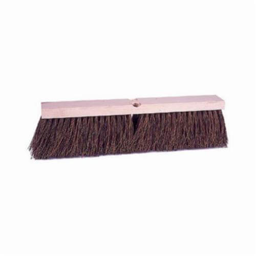 Weiler® 42022 Push Broom, 18 in OAL, 4 in L Trim, Brown Palmyra Bristle