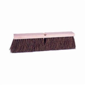 Weiler® 42022 Push Broom, 18 in OAL, 4 in L Trim, Brown Palmyra Bristle