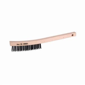 Weiler® 44054 Scratch Brush, 5-1/2 in Brush, 14 in L x 7/8 in W Block, 1-3/16 in L SS Trim, 4.125 in Brush Length