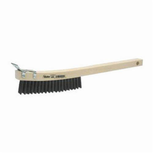 Weiler® 44055 Scratch Brush with Scraper, 5-1/2 in Brush, 14 in L x 7/8 in W Block, 1-3/16 in L Steel Trim