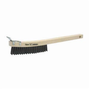 Weiler® 44055 Scratch Brush with Scraper, 5-1/2 in Brush, 14 in L x 7/8 in W Block, 1-3/16 in L Steel Trim