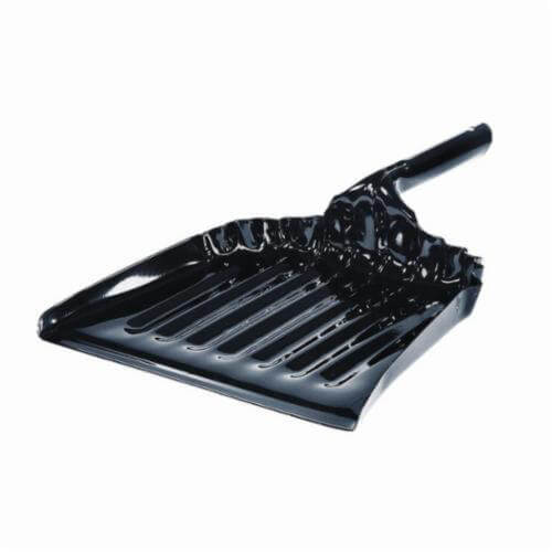Weiler® 71078 Heavy Duty Dust Pan, 13-1/2 in L x 12 in W, 20 ga SS, Black Enamel Coated