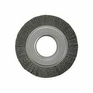 Weiler® 86123 Nylox® Burr-Rx® Composite Wheel Brush, 6 in dia Brush, 3/4 in W Face, 0.026 in dia Crimped/Round Filament/Wire