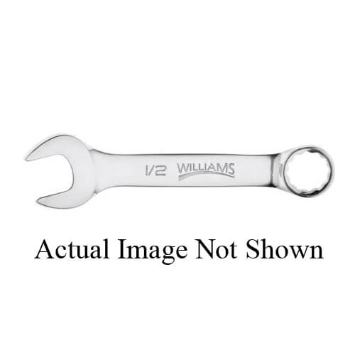 Williams® JHW11322 Combination Wrench, Stubby Length, Imperial, 11/16 in Wrench Opening, 12 Points, 5 in OAL