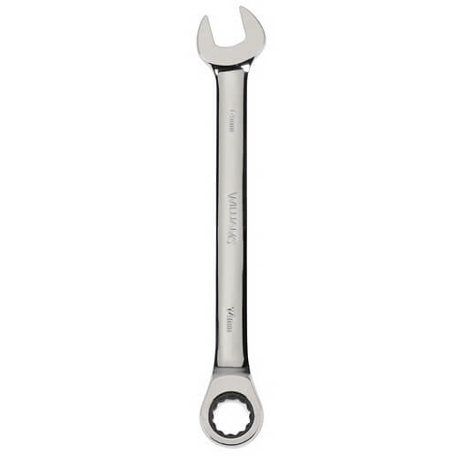 Williams® JHW1224MNRC Combination Wrench, Metric, 24 mm Wrench Opening, 12 Points, 72 Geared Teeth, 2 in Open End Width