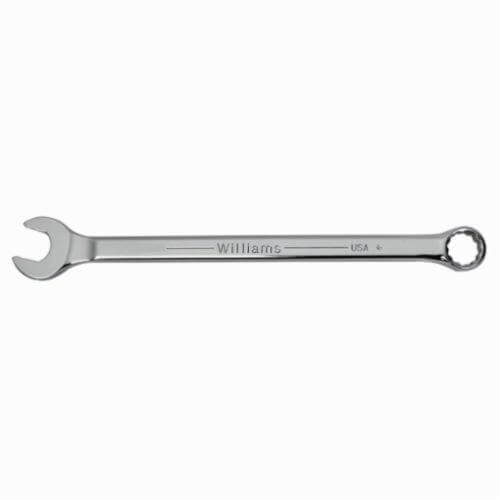 Williams® 1211SC Supercombo® Supertorque® Combination Wrench, 11/32 in, 12 Points, 6-1/4 in OAL, High Polished Chrome