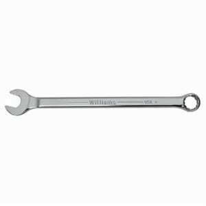 Williams® 1211SC Supercombo® Supertorque® Combination Wrench, 11/32 in, 12 Points, 6-1/4 in OAL, High Polished Chrome
