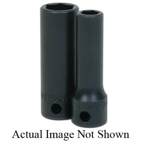 Williams® JHW12M-613 Supertorque® Socket, Impact Rated, Metric, Square Drive, 3/8 in Drive, Deep Socket, 13 mm Socket