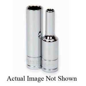 Williams® JHW31807 Socket, Supertorque®, Metric, 3/8 in Drive, Deep Socket, 7 mm Socket, 2-1/2 in OAL, 5/8 in Opening Depth
