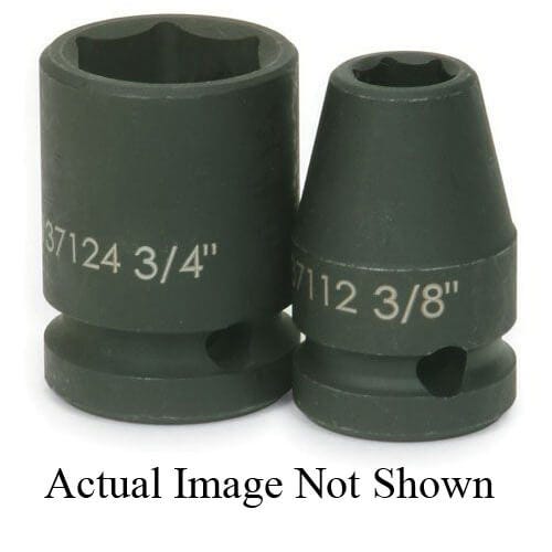 Williams® 37116 Supertorque® Standard Socket, Impact Rated, Imperial, 1/2 in Drive, Shallow Length Socket, 1/2 in Socket